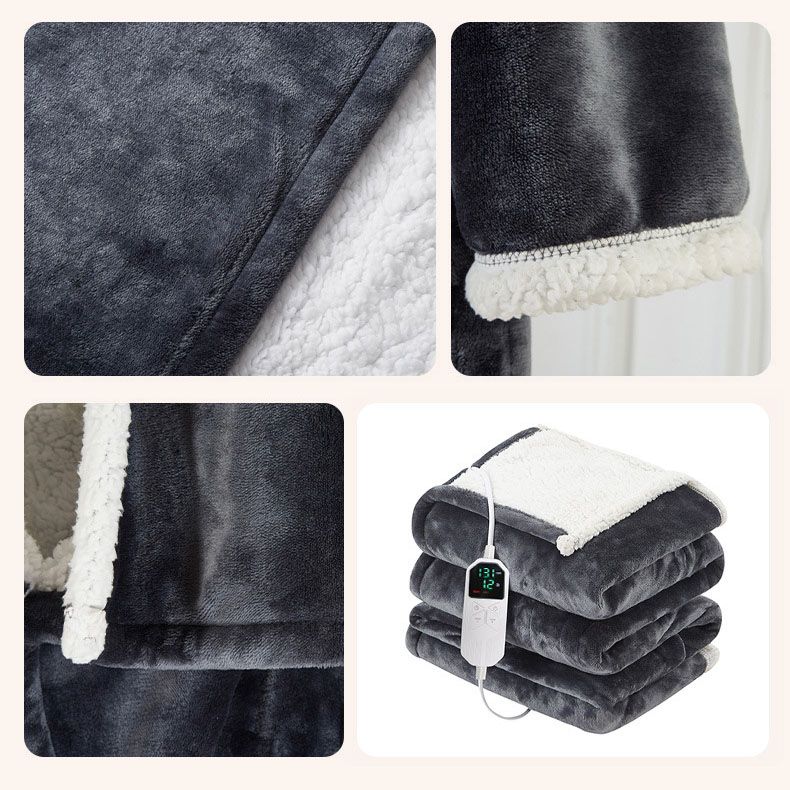 Wearable Electric Heated Blanket with Sleeves and Foot Pocket 127x177cm Smart Temperature Control Throw V888-ELOSUNG54195