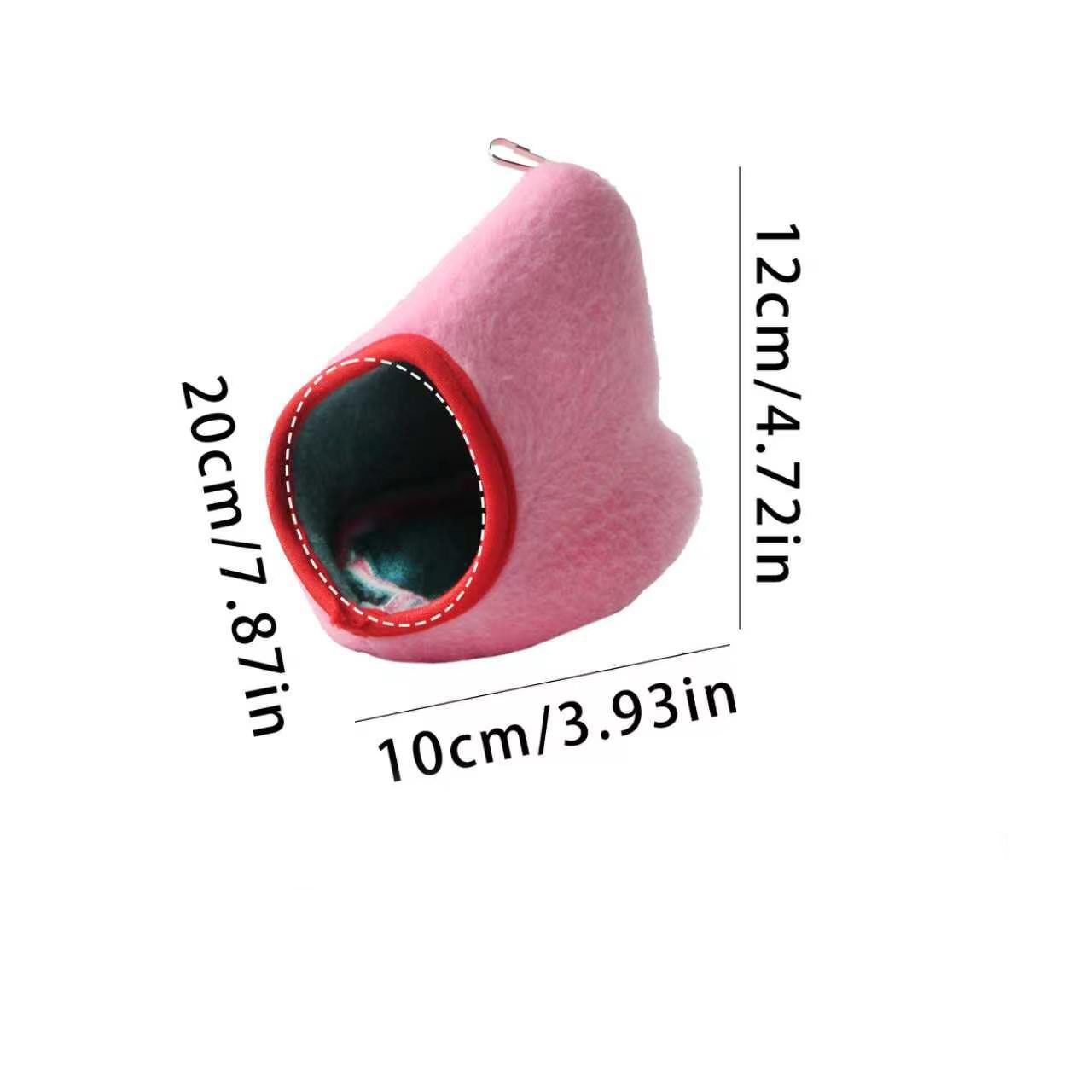Pink Soft Cozy Hamster Bed Small Pet Sleeping Nest for Winter Guinea Pig, Hamster, Sugar Glider, Safe & Warm V888-ELOSUNG54229