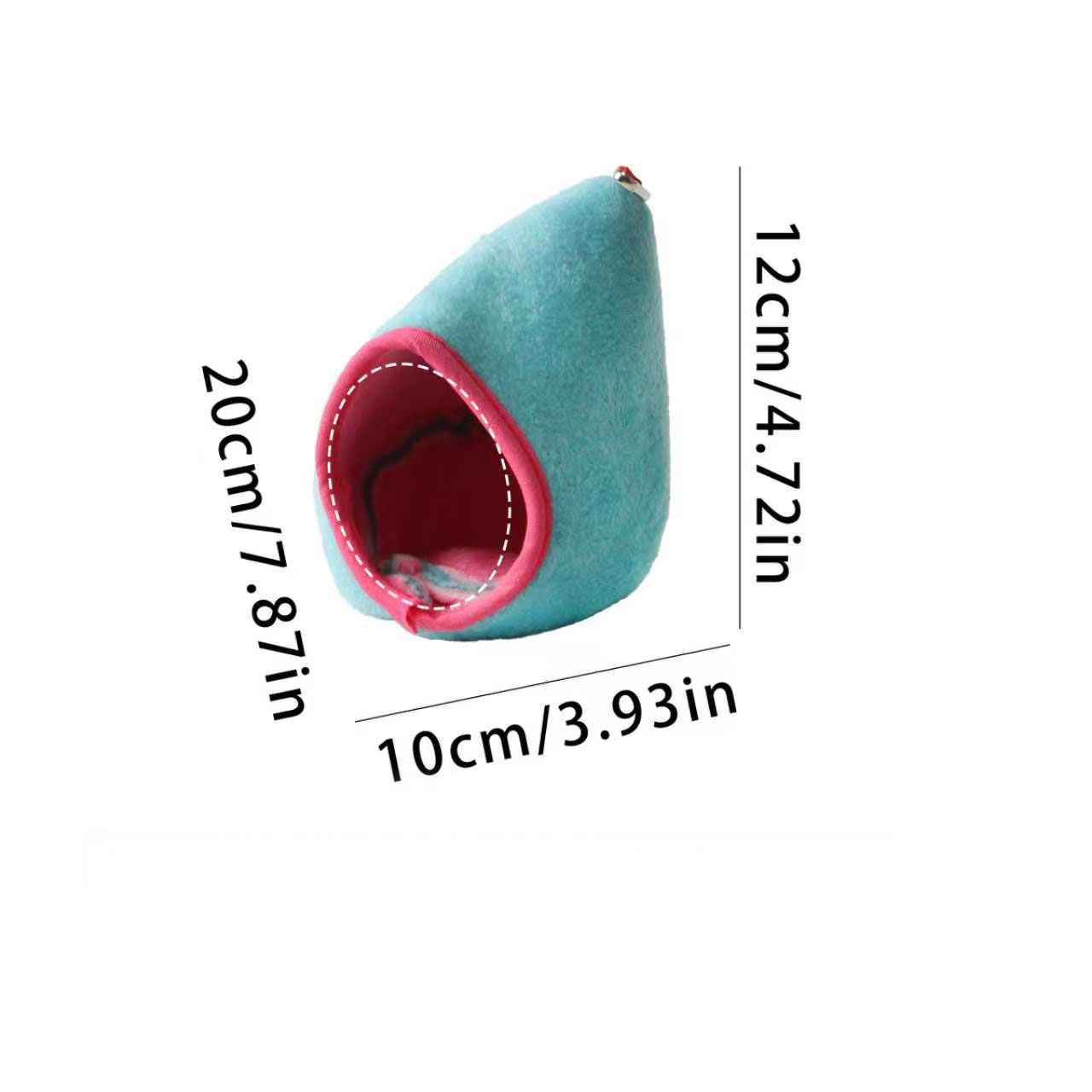 Blue Soft Cozy Hamster Bed Small Pet Sleeping Nest for Winter Guinea Pig, Hamster, Sugar Glider, Safe & Warm V888-ELOSUNG54230