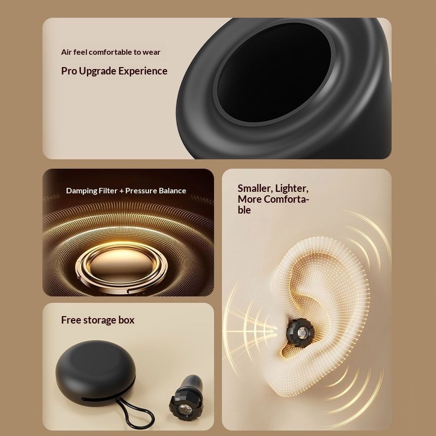 Black Luxury Diamond-Encrusted Noise Reduction Earplugs with Anti-Lost Lanyard - Soft Silicone Sleep & Study V888-ELOSUNG54296