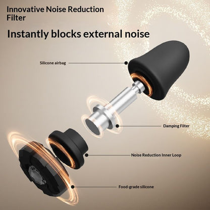 Pink Luxury Diamond-Encrusted Noise Reduction Earplugs with Anti-Lost Lanyard - Soft Silicone Sleep & Study V888-ELOSUNG54299