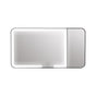 Black LED Car Sun Visor Makeup Mirror with 5x Magnification & Touch Lighting - Rechargeable Vanity Mirror for V888-ELOSUNG54301