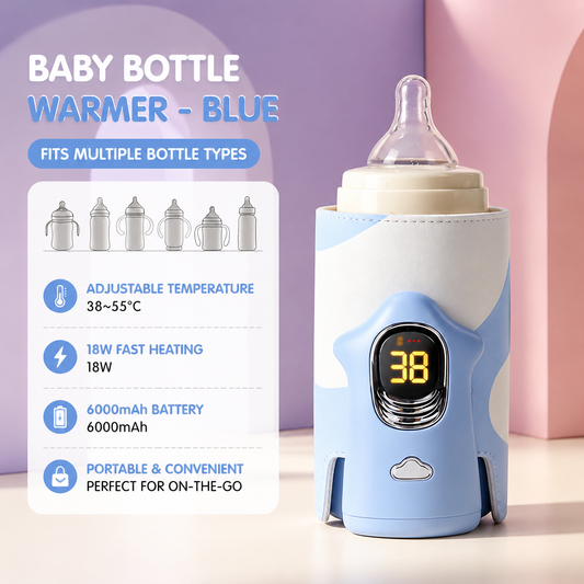 Blue Automatic Stirring Coffee Mug 400ml USB Rechargeable Magnetic Mixing Tumbler with Smart Temperature V888-ELOSUNG54363