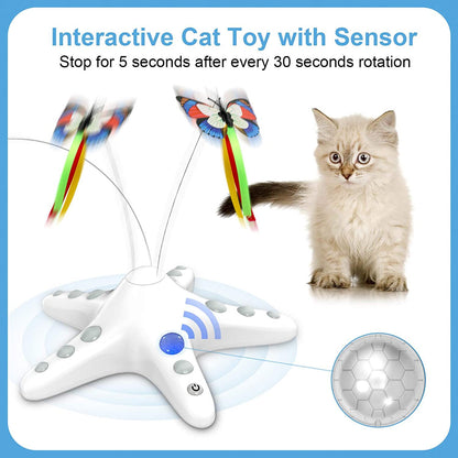 Starfish Butterfly Cat Teaser Toys V888-ELOSUNG747