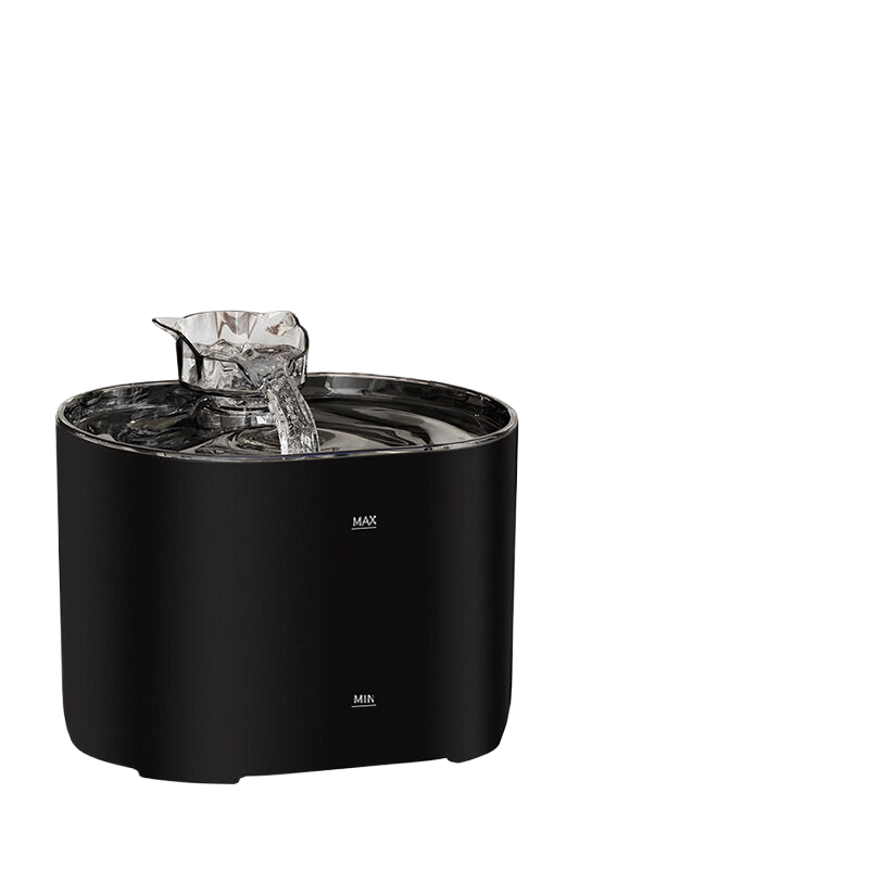 Black pet automatic water dispenser plug-in standard version [including certified adapter] 188 * 142 * 140mm V888-ELOSUNG767