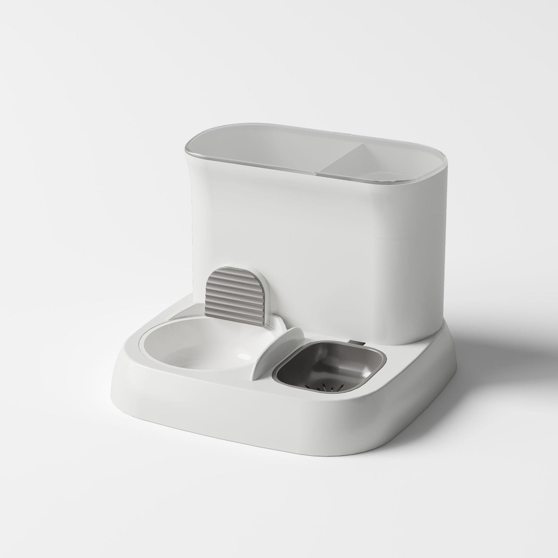 Pet automatic feeding water dispenser ceramic bowl grey 28.5 * 28.5 * 25CM V888-ELOSUNG969