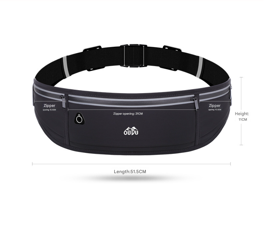 Light purple Adjustable Running Belt - Fits Large Phones, Reflective, Earphone Port V888-EOSUNG31012