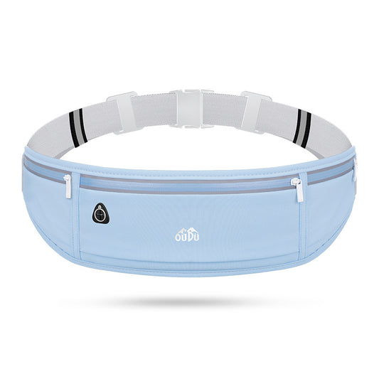 Sky blue Adjustable Running Belt - Fits Large Phones, Reflective, Earphone Port V888-EOSUNG31013