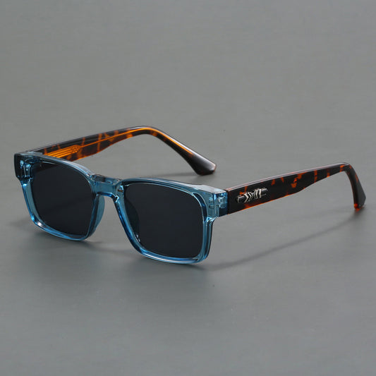 Blue And Brown Trendy Oversized Lightweight Blue Light Blocking Sunglasses for Men - Anti-Fog, Photochromic, V888-LOSUNG17464