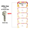 Arch Parking Barrier Fold Down Vehicle Security Locker Keyed Alike V891-CAR-PBTNALIKE-X1