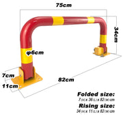 Arch Parking Barrier Fold Down Vehicle Security Locker Keyed Alike V891-CAR-PBTNALIKE-X1