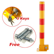 Red Parking Bollard locker Barrier Key Alike lock Fold Down Vehicle V891-CAR-RCBALIKER-X1
