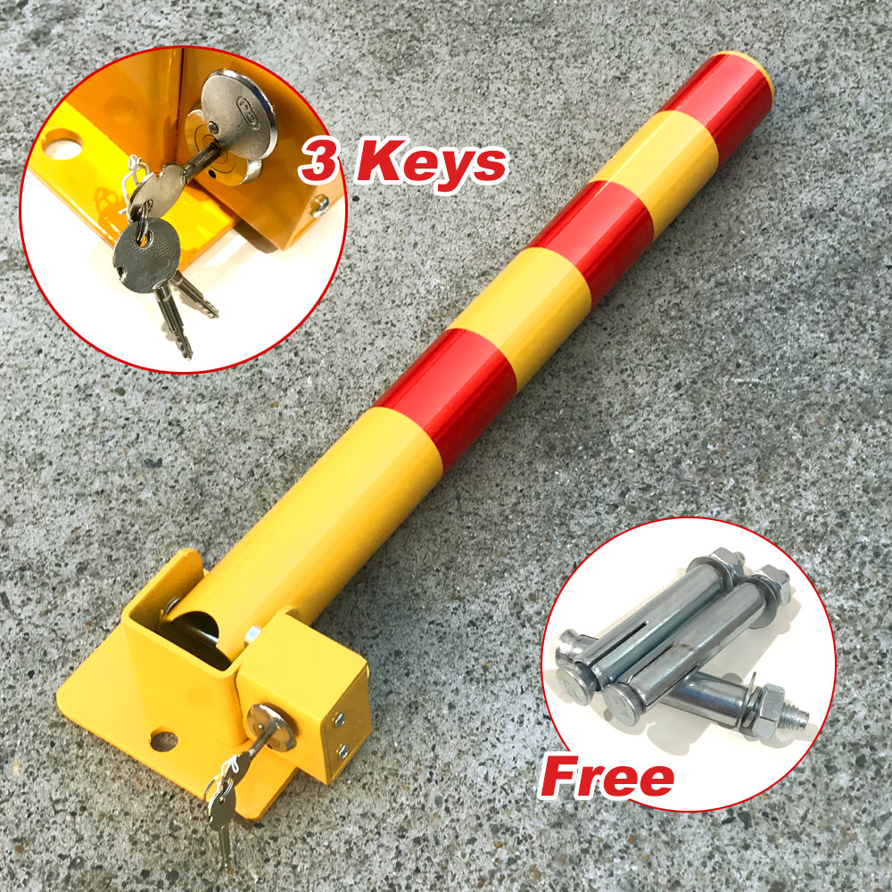 Red Parking Bollard locker Barrier Key Alike lock Fold Down Vehicle V891-CAR-RCBALIKER-X1