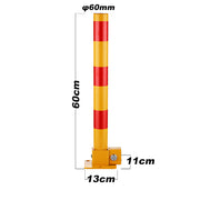 Red Parking Bollard locker Barrier Key Alike lock Fold Down Vehicle V891-CAR-RCBALIKER-X1