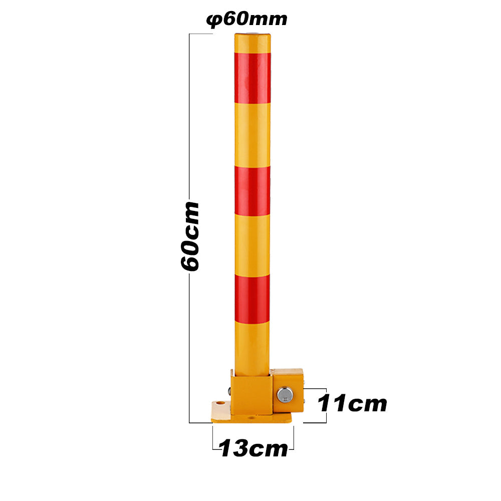 Red Parking Bollard locker Barrier Key Alike lock Fold Down Vehicle V891-CAR-RCBALIKER-X1