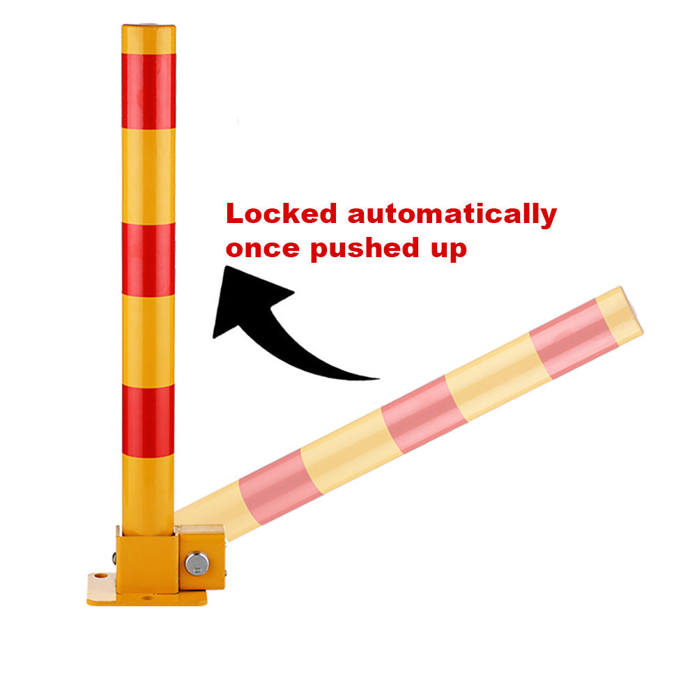 Red Parking Bollard locker Barrier Key Alike lock Fold Down Vehicle V891-CAR-RCBALIKER-X1