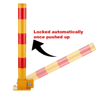 Red Parking Bollard locker Barrier Key Alike lock Fold Down Vehicle V891-CAR-RCBALIKER-X1