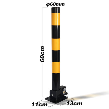 Fold Down Vehicle Security Car Parking Lock Safety Barrier Bollard Locker Barrier -Black V891-CAR-RCBB-X1