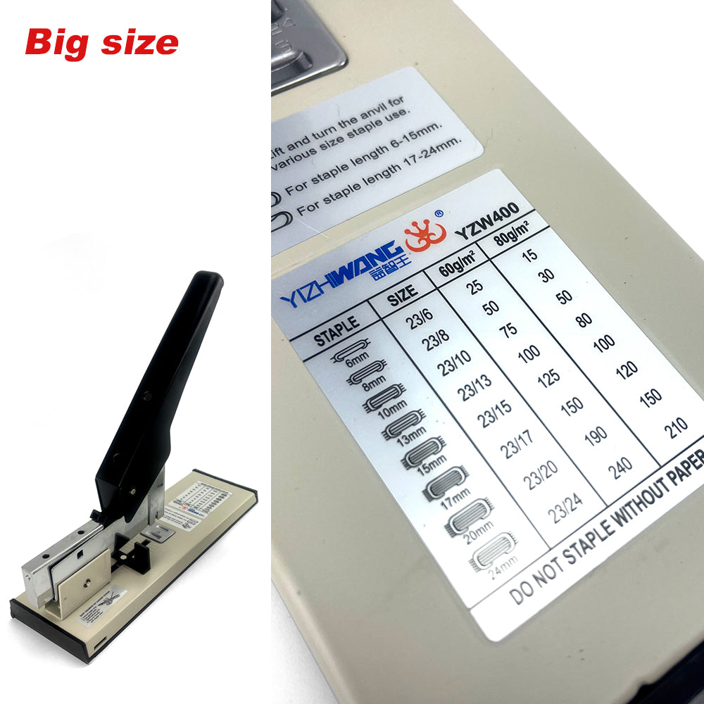 Heavy Duty Big Size Stepler With Free 2000x23/15 Steples Office Stationary V891-HW-HDS15-X1