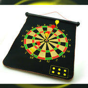 17" Magnetic Rollup Dart Board 6 Darts Large Double Side Dartboard Game V891-HW-MDB-X1