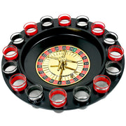 Wine Game Shot Drinking Roulette Set with Casino Spin Glass Shot Party Bar Game V891-HW-SDRS-X1