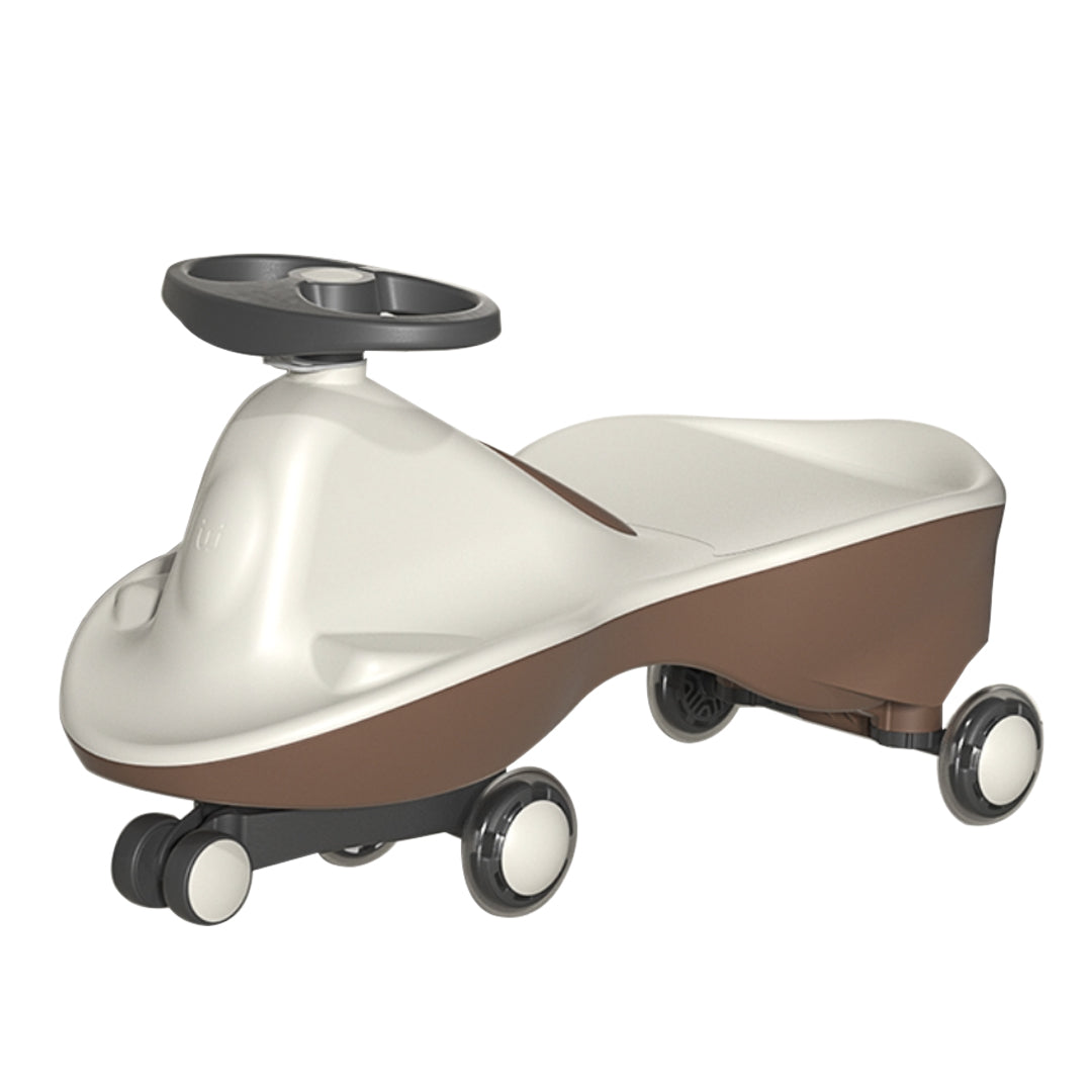 Moka White-Glide Walker Swing Car Twist Car Rind On Toy Italian Designer For Children Outdoor V891-TOY-ISCMW-X1