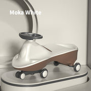 Moka White-Glide Walker Swing Car Twist Car Rind On Toy Italian Designer For Children Outdoor V891-TOY-ISCMW-X1