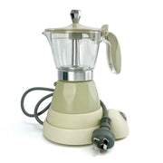 Latest Styles Electric Aluminum Espresso Moka Coffee Maker 3cups Italian Classic - Cream V891-ZY-COF-EM3CREAM-X1