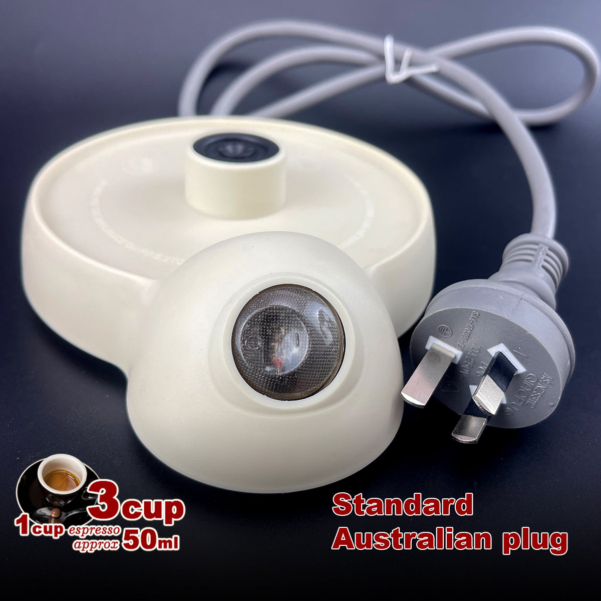 Latest Styles Electric Aluminum Espresso Moka Coffee Maker 3cups Italian Classic - Cream V891-ZY-COF-EM3CREAM-X1