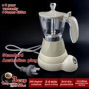 Latest Styles Electric Aluminum Espresso Moka Coffee Maker 3cups Italian Classic - Cream V891-ZY-COF-EM3CREAM-X1