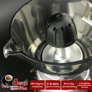 High Pressure Electric Moka Coffee Maker/Cafeteria Espresso 4Cup PC & Aluminum Moka Coffee Pot V891-ZY-COF-EMH4S-X1