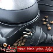 High Pressure Electric Moka Coffee Maker/Cafeteria Espresso 4Cup PC & Aluminum Moka Coffee Pot V891-ZY-COF-EMH4S-X1