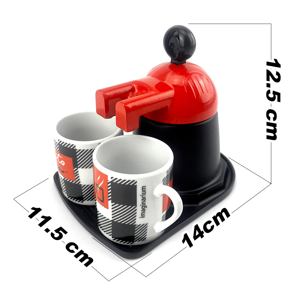 Red Mini Expresso 2Cups Ceramics Coffee Maker Moka Coffee Maker Italian Classic V891-ZY-COF-NE2CUPC-X1