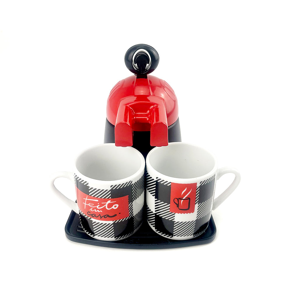 Red Mini Expresso 2Cups Ceramics Coffee Maker Moka Coffee Maker Italian Classic V891-ZY-COF-NE2CUPC-X1