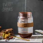 Brown All in1 Anywhere Portable Drip Pour Over Coffee Maker + Electric Grinder + Juice Blender Anywhere V891-ZY-EVEDRB-X1