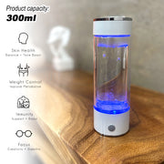 300ml H2 Hydrogen Water Bottle Alkaline Ionizer High compatibility AU V891-ZY-H2BOTTLE-X1