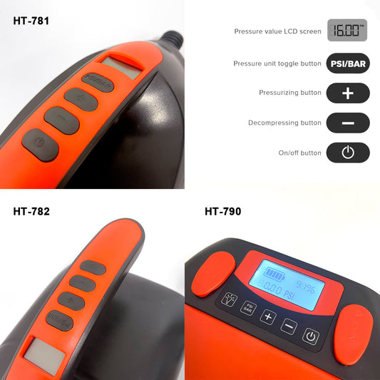 Electric 16PSI HT-781 High Pressure SUP Electric Air Pump 12V DC Paddle Board 16/20PSI Auto-Off V891-ZY-PUMPHT781-X1