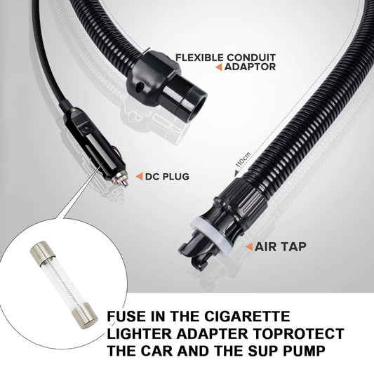 Electric 20PSI HT-782 High Pressure SUP Electric Air Pump 12V DC Paddle Board V891-ZY-PUMPHT782-X1