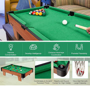 Wooden Mini Snooker Tables Billiards Game Pool Table Set Toy Extra Size For Kids V891-ZY-TABLEBNEW-X1
