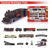 Electric Classic Toy Train Set Vehicle Rail Track Carriages Kids V891-ZY-TRAINTONBC-X1
