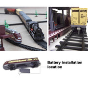 Electric Classic Toy Train Set Vehicle Rail Track Carriages Kids V891-ZY-TRAINTONBC-X1