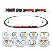 Electric Classic Toy Train Set Vehicle Rail Track Carriages Kids V891-ZY-TRAINTONBC-X1