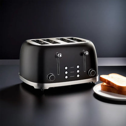 Bonzachef Multitoast Plus 4-Slice Popup Toaster With Ceramic Heating Element V893-BONZACHEF-MULTI-TOAST-PLUS-TOASTER