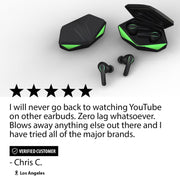 Matte Black Nuraboost Edge Ultra Low Latency Bluetooth 5.0 Gaming True Wireless Earbuds - Free AU/NZ Shipping V893-NURABOOST-EDGE-BLACK