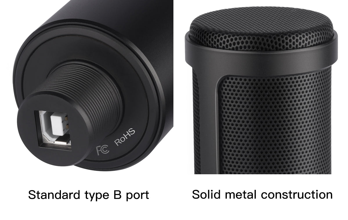 Sonictrek Studio Streaming Podcaster USB Microphone With Desk Tripod V893-SONITREK-PODCASTER-MICROPHONE