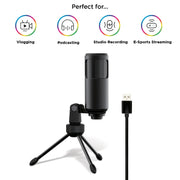 Sonictrek Studio Streaming Podcaster USB Microphone With Desk Tripod V893-SONITREK-PODCASTER-MICROPHONE