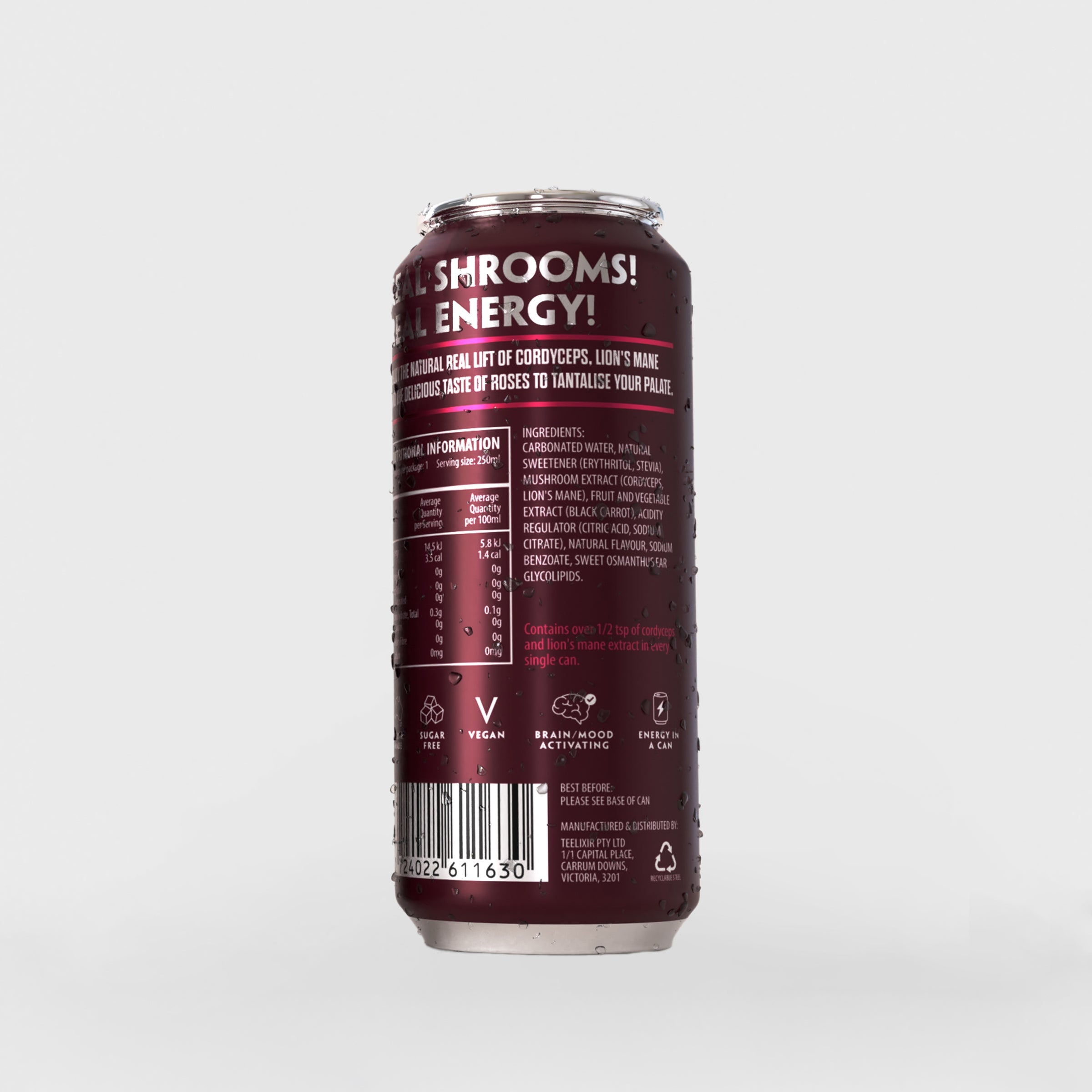 TLXR Sparkling Mushroom Elixir - Rose - Pack of 4 V903-ROS-251
