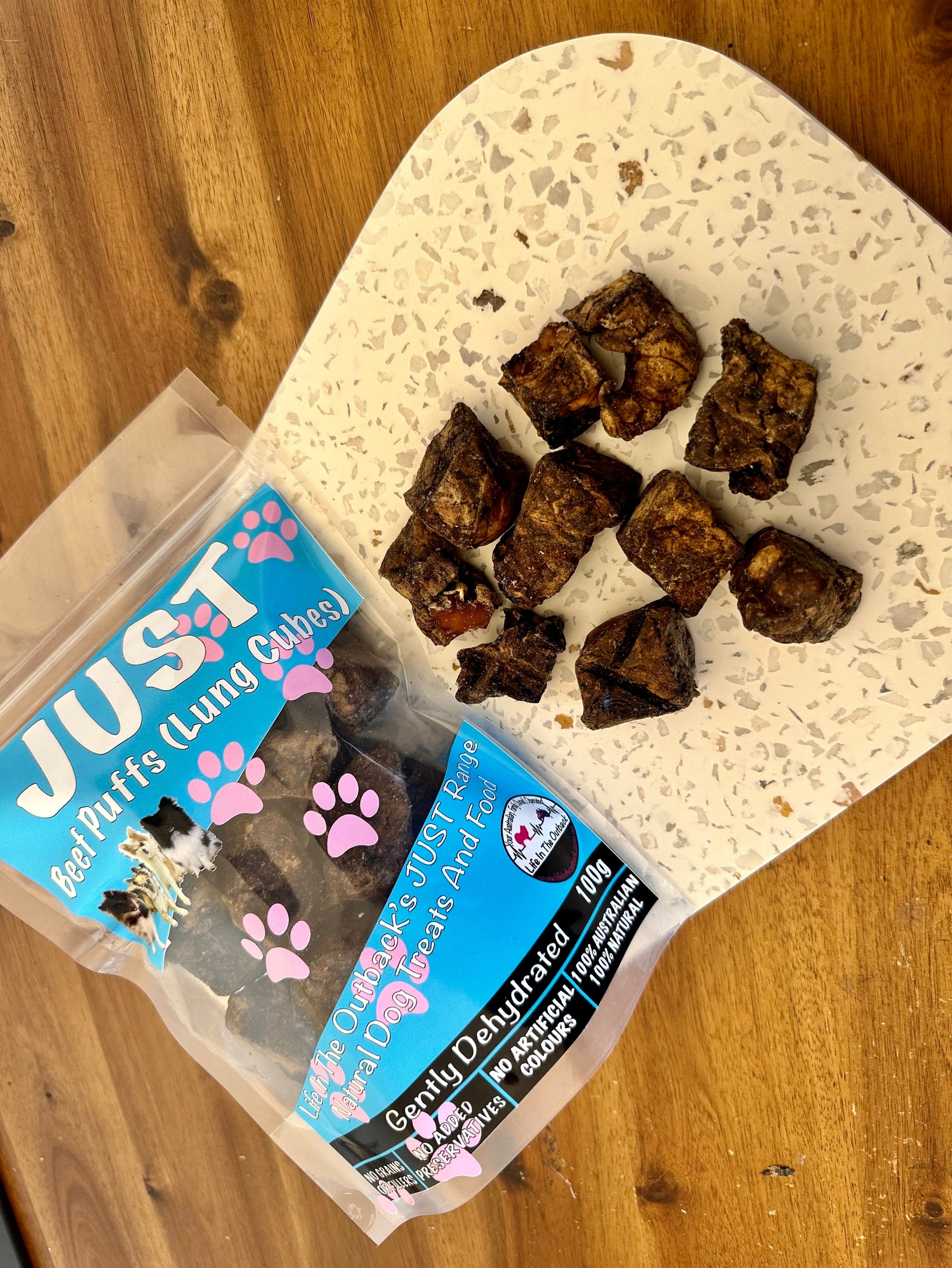1x Just Beef Puffs (lung cubes) V908-271729171115