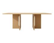 Oak Melamine Dining Table 6 Seater V912-22APLD005-OAK
