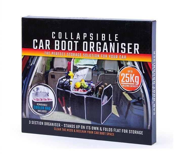 Collapsible Car Trunk Organiser with Cooler Bag V915-AU0004